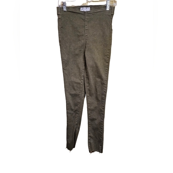Free people olive green skinny/leggings size 27 - Picture 1 of 4